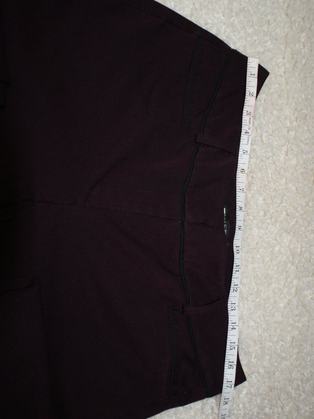 NY&CO 7th Avenue Design - Maroon/Plum Trouser - 14 TALL - LIKE NEW - Picture 7 of 9